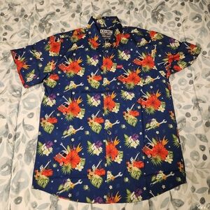 DIXXON Men's Tropical Print Shirt